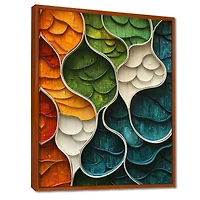 Art mural terre éphémère flux biomorphique