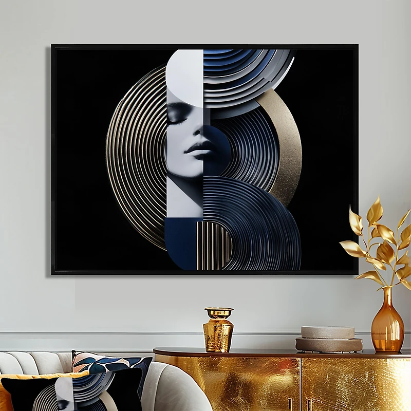 Strength in Symmetry – Geometric Female Portrait