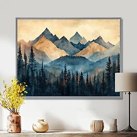 Art mural racines de pins profondeur forestière