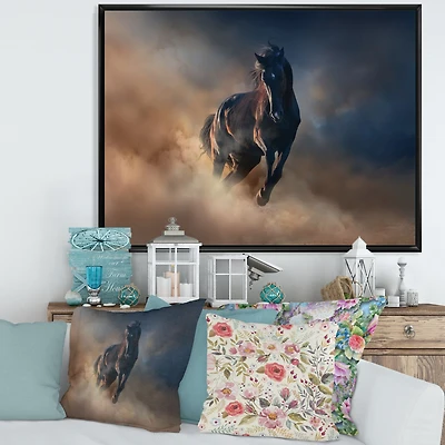 Toile « Black Stallion Horse »