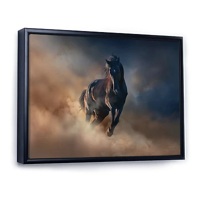 Toile « Black Stallion Horse »