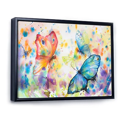 Toile « Colorful Butterflies »