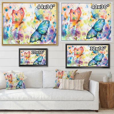 Toile « Colorful Butterflies »