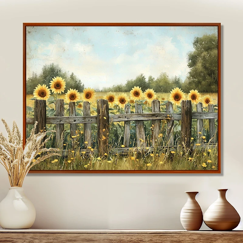 Art mural « Barnside Sunflowers »