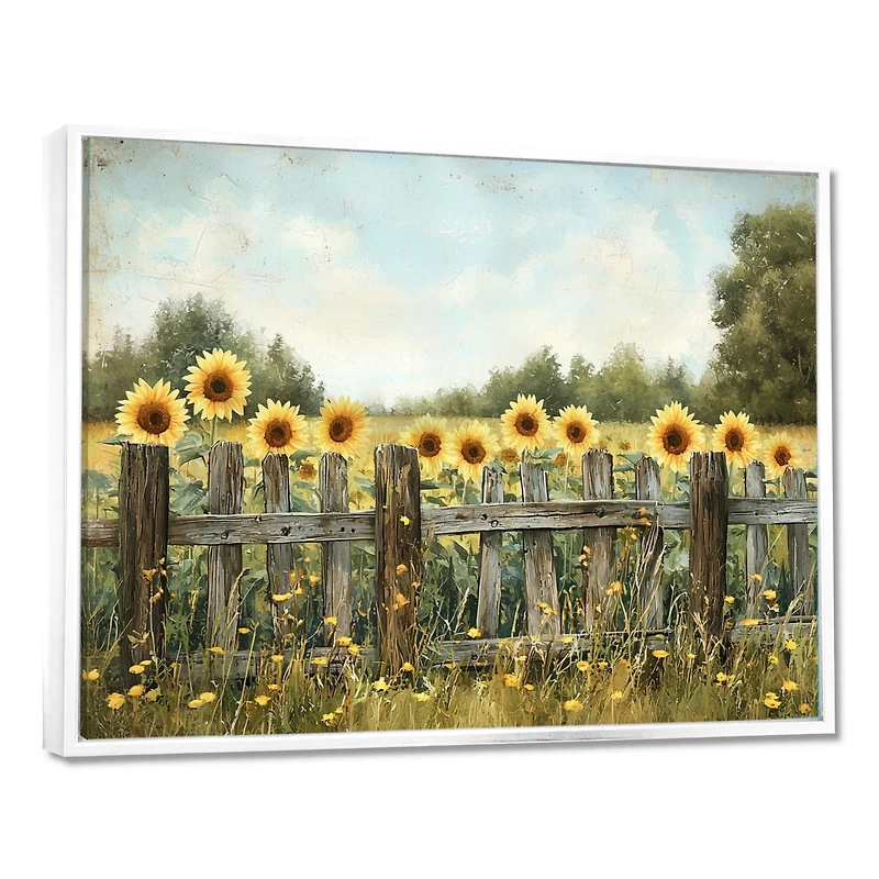 Art mural « Barnside Sunflowers »