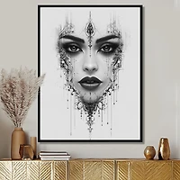 Meditative Spirit – Monochrome Female Portrait