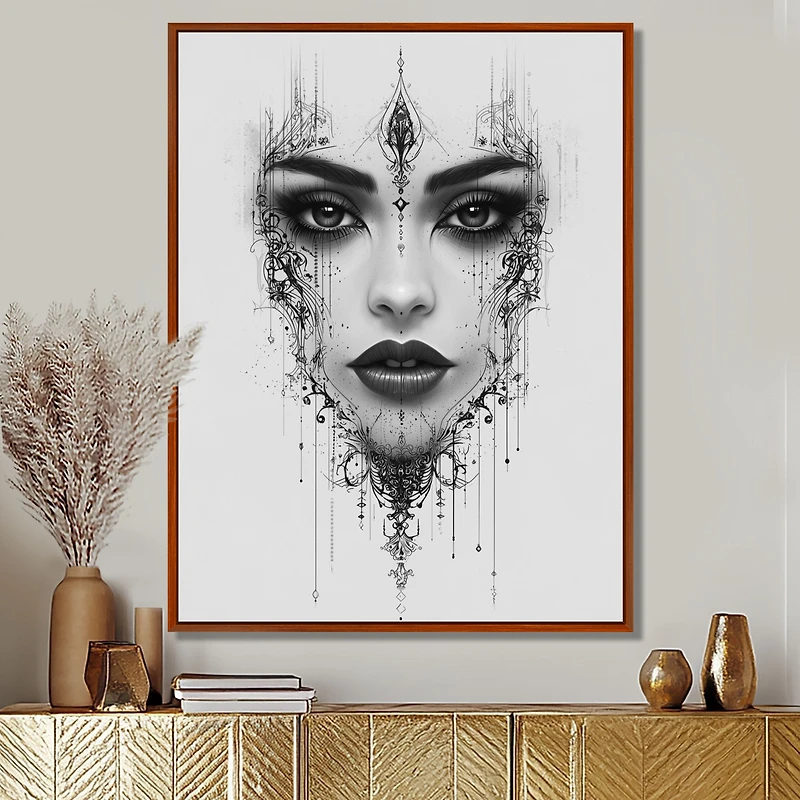 Meditative Spirit – Monochrome Female Portrait