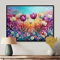 Art mural champ floral « Lavender Fantasy »