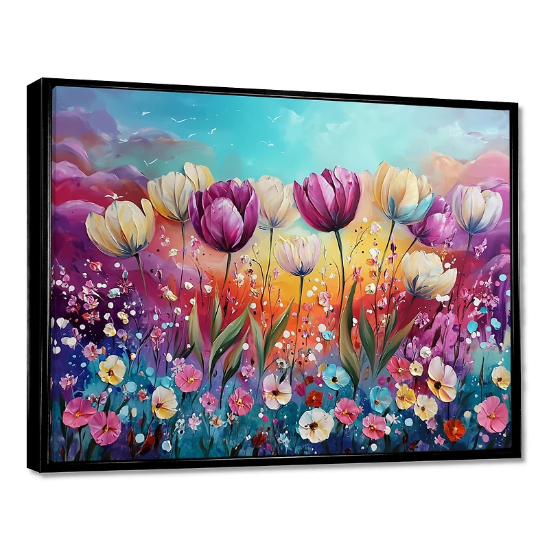 Art mural champ floral « Lavender Fantasy »