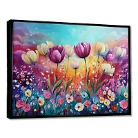 Art mural champ floral « Lavender Fantasy »