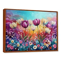 Art mural champ floral « Lavender Fantasy »
