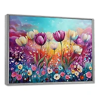 Lavender Fantasy – Dreamy Field of Tulips and Bloom