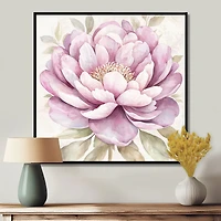 Pink Peony Elegance – Soft Minimalist Floral Art