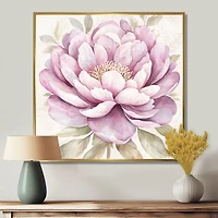 Pink Peony Elegance – Soft Minimalist Floral Art
