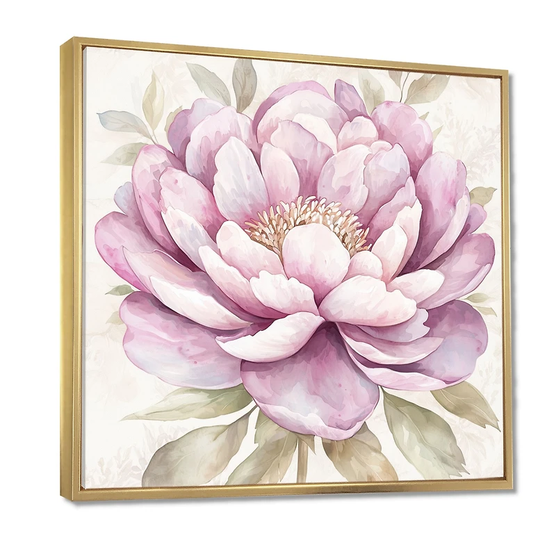 Pink Peony Elegance – Soft Minimalist Floral Art