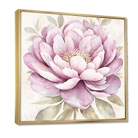 Pink Peony Elegance – Soft Minimalist Floral Art