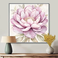 Pink Peony Elegance – Soft Minimalist Floral Art