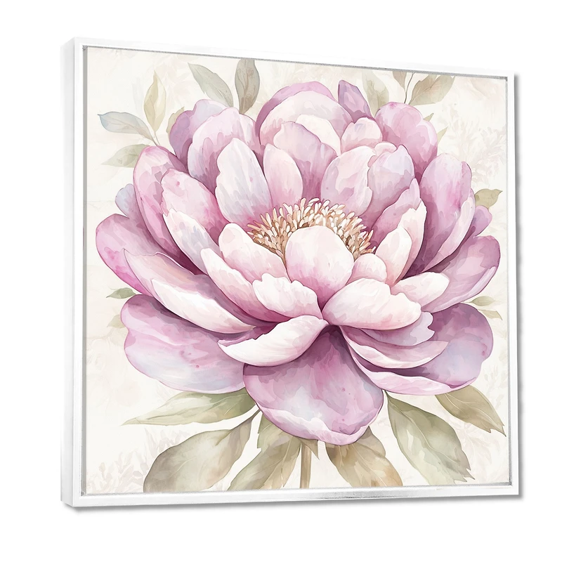 Pink Peony Elegance – Soft Minimalist Floral Art