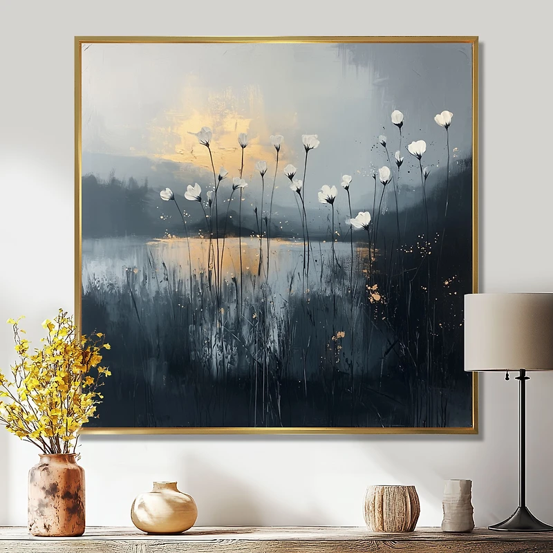 Art mural fleurs sauvages abstraites « Wildflower Essence »