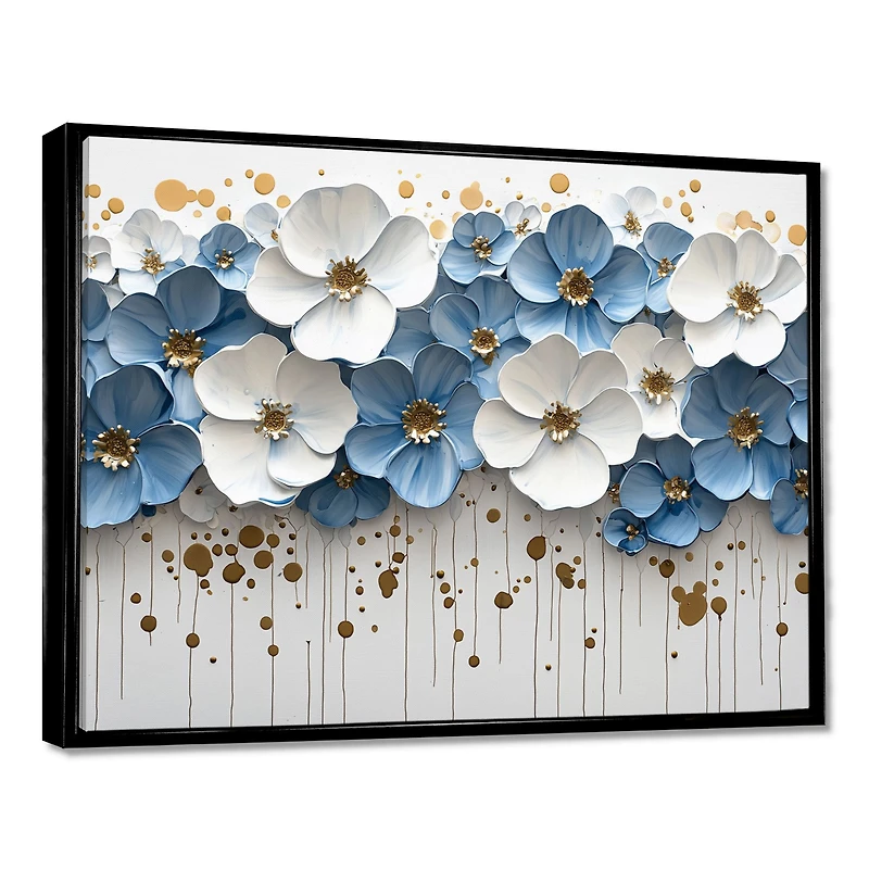 Blue and White Wildflowers – Creamy Blossoms in Nature