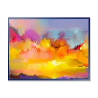 Sunset Painting with Colorful Reflections I  Wall Art