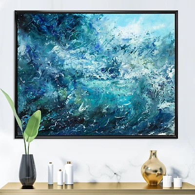 Wild Blue Ocean Waves V  Wall Art