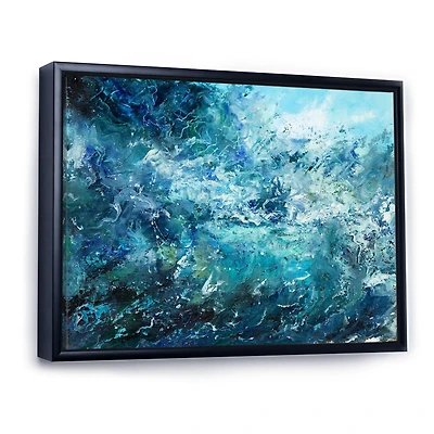 Wild Blue Ocean Waves V  Wall Art