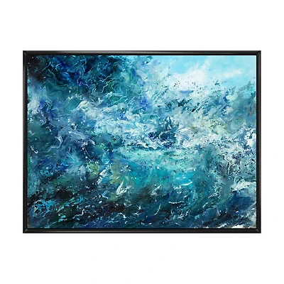Wild Blue Ocean Waves V Wall Art