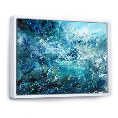 Wild Blue Ocean Waves V  Wall Art