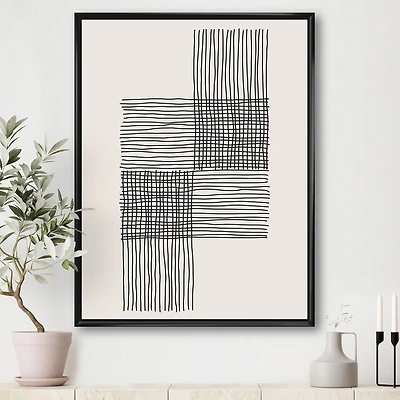 Minimal Geometric Compostions of Elementary Forms XIX  Wall Art