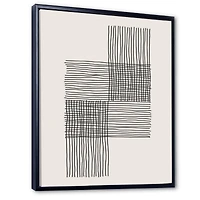 Toile « Minimal Geometric Compostions of Elementary Forms XIX »