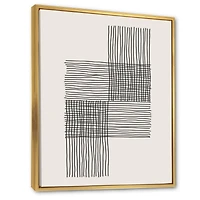 Minimal Geometric Compostions of Elementary Forms XIX  Wall Art