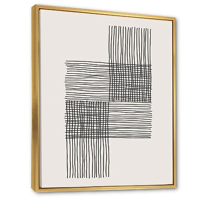 Minimal Geometric Compostions of Elementary Forms XIX  Wall Art