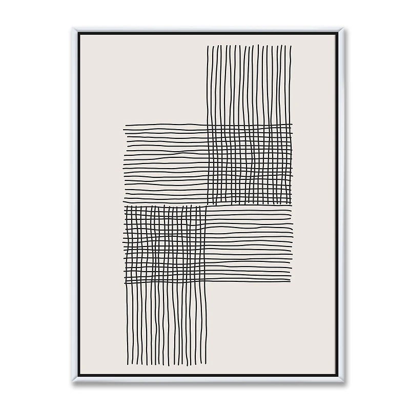 Minimal Geometric Compostions of Elementary Forms XIX  Wall Art
