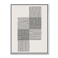 Toile « Minimal Geometric Compostions of Elementary Forms XIX »