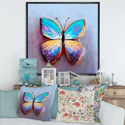 Toile « Butterfly Portrait Multicolors V »