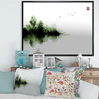 Japanese Red Moon I  Wall Art