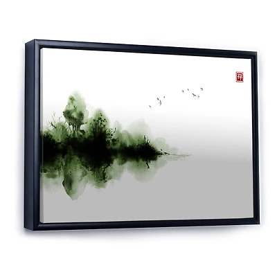 Japanese Red Moon I Wall Art