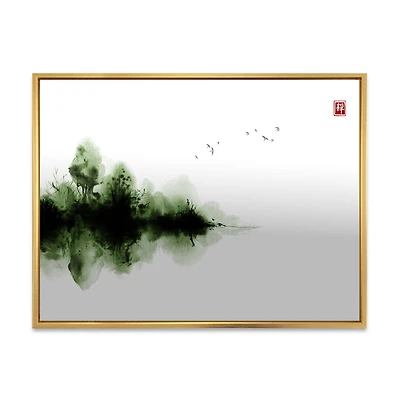 Japanese Red Moon I  Wall Art