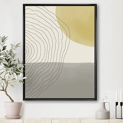 Minimal Geometric Compostions of Elementary Forms XXXIV  Wall Art