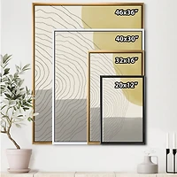 Minimal Geometric Compostions of Elementary Forms XXXIV  Wall Art