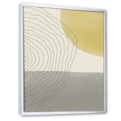 Minimal Geometric Compostions of Elementary Forms XXXIV  Wall Art