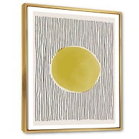 Minimal Geometric Lines and Circle IX  Canvas Wall Art Print