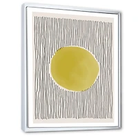 Minimal Geometric Lines and Circle IX  Canvas Wall Art Print