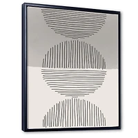 Minimal Geometric Lines and Circle IX  Wall Art
