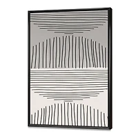 Minimal Geometric Lines and Circle IX  Wall Art