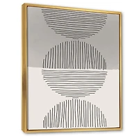 Minimal Geometric Lines and Circle IX  Wall Art