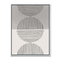 Minimal Geometric Lines and Circle IX  Wall Art