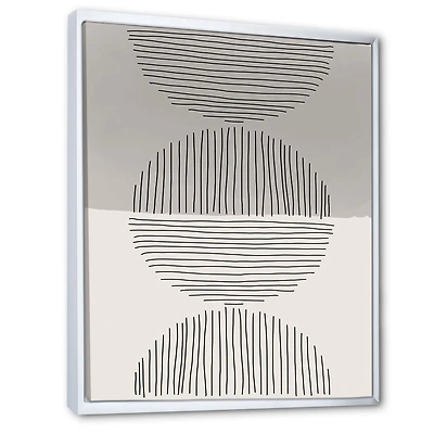 Minimal Geometric Lines and Circle IX  Wall Art