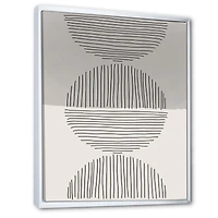 Minimal Geometric Lines and Circle IX  Wall Art
